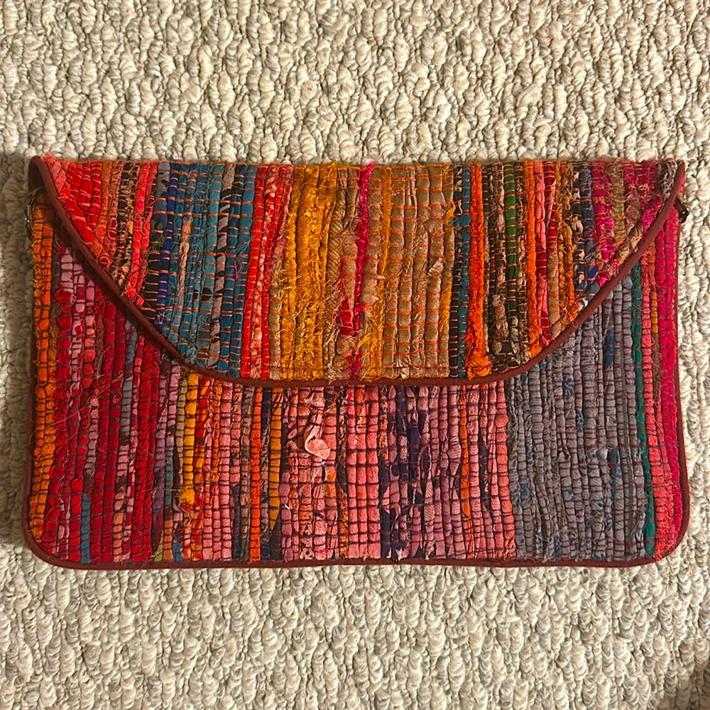 Handmade clutch multicolor
